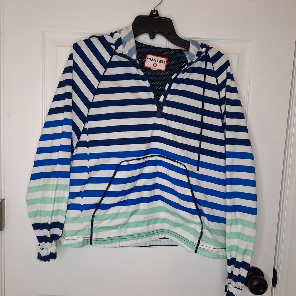 Hunter for Target striped rain jacket Pullover
